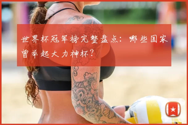 世界杯冠军榜完整盘点:哪些国家曾举起大力神杯?