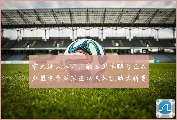 前大连人和广州豹后卫单鹏飞正式加盟中甲石家庄功夫队伍助力新赛季