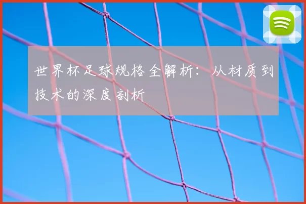 世界杯足球规格全解析:从材质到技术的深度剖析